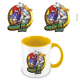 sonic the hedgehog (classic trio jump through) yellow coloured inner mug