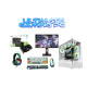 KGAMING Gaming PC Bundle – Intel Core i5-14400F, RTX 5050 8GB, 16GB DDR5, 1TB NVMe, 700W PSU, 27” 240Hz Monitor + Headset + Keyboard/Mouse Combo (White Case)