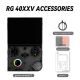 Anbernic RG 40XXV Handheld Gaming Console 64GB-5000 Games Transparent Black